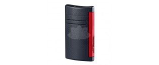 Briquet Maxi Jet S.T.Dupont - Noir mat et Rouge