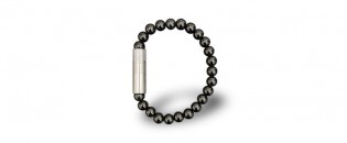 Les Fines Lames Punch Bracelet SOLO STEEL Onyx