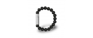 Les Fines Lames Punch Bracelet SOLO STEEL Onyx