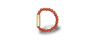 Les Fines Lames Punch Bracelet solo Gold Carneliane