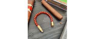 Les Fines Lames Punch Bracelet solo Gold Carneliane