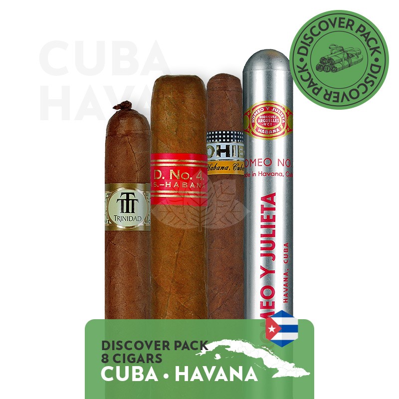 Pack découverte cigares Cubains (8 cigares)