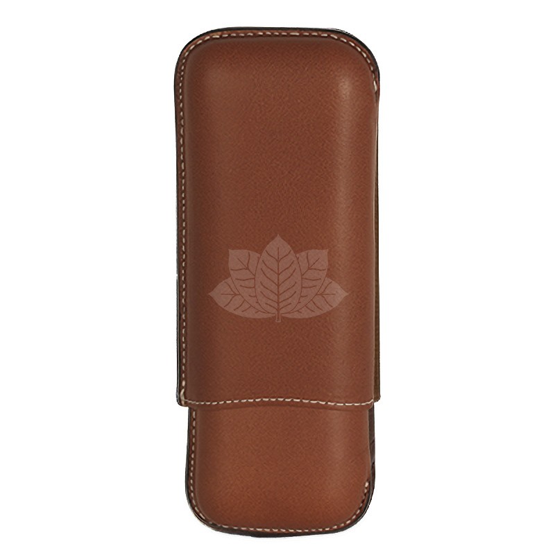 Etui à cigare Recif - 2 cigares - Chesterfield Nut