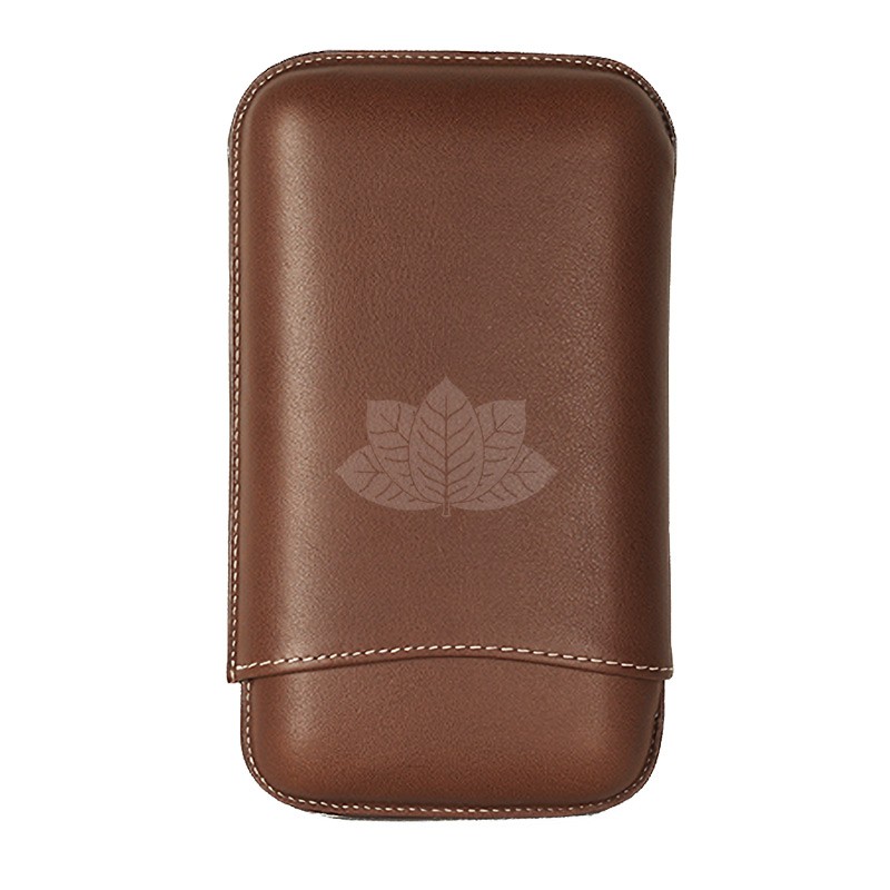Etui à cigare Recif - 3 cigares - Chesterfield Nut