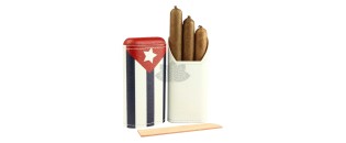 Adorini - Etui à cigares en cuir - Cuban Flag